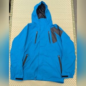 Analog Acetate Ski Snowboard Waterproof Jacket Blue Men's Size Small